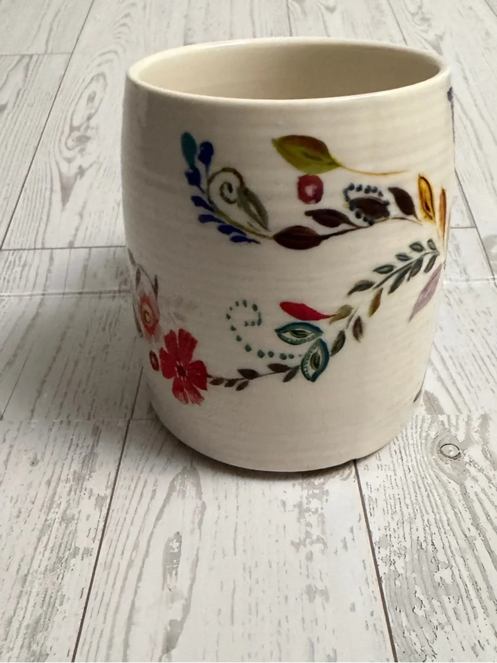 Anthropologie Coffee Cup Mug Inital Letter‎ K Monogram by Starla M Halfmann